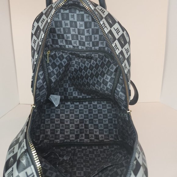 London Fog Hasley Signature Backpack, Black/Gray - Medium Size, NWT main image 7